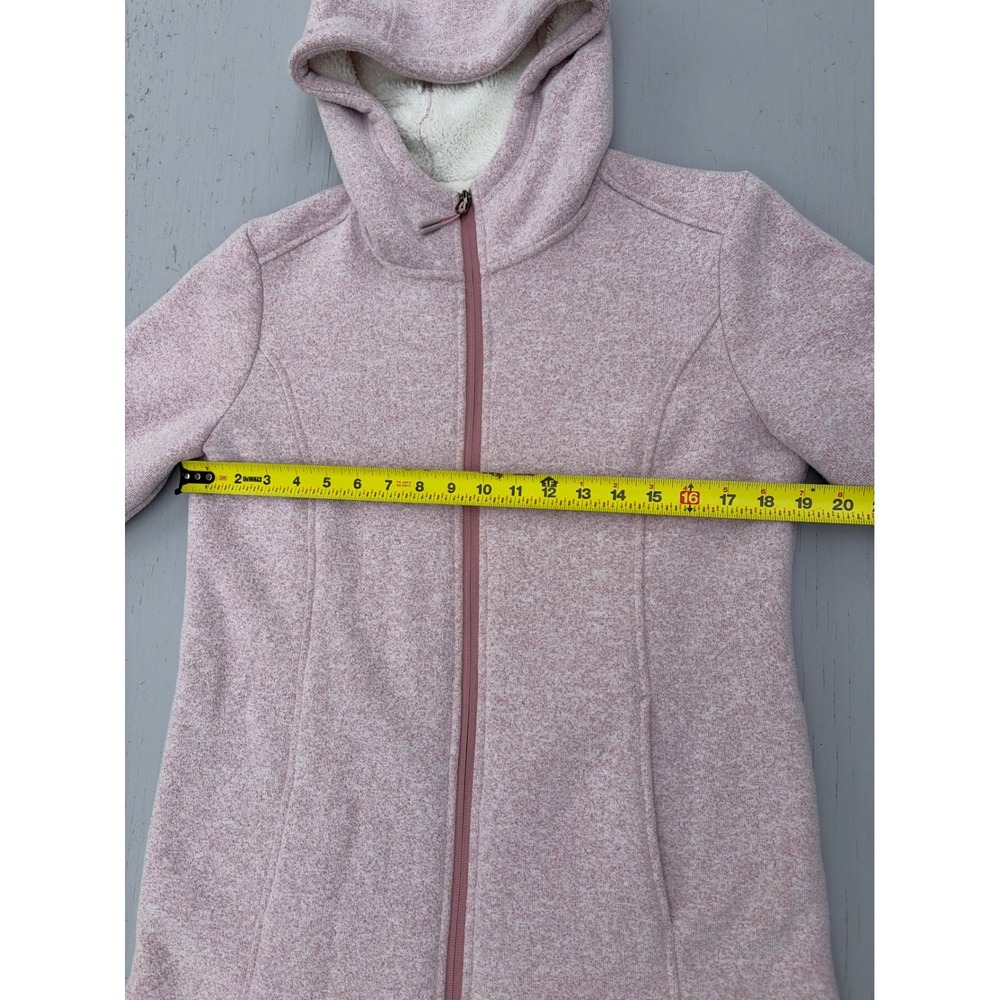 ZeroXposur Womens Pink Ash Sherpa Lined Full Zip Hoodie Jacket Small V92160 - Picture 5 of 10